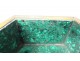 malachite green hexagonal box brass gilt edge early twentieth century