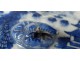 porcelain bowl blue pagodas China junks animals nineteenth century