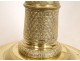 Pair of bronze candlesticks first Empire nineteenth