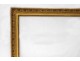 rectangular wooden frame golden palmettos Restoration XIXth century