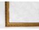 rectangular wooden frame golden palmettos Restoration XIXth century