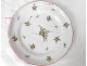 Five plates Islettes faience flowers nineteenth century parrot beak