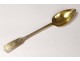 coffee tea spoons silver gilt Service Devaux Minerva Napoleon III XIXth