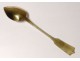 coffee tea spoons silver gilt Service Devaux Minerva Napoleon III XIXth