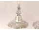 Regency silver candlesticks Pair Farmers General Latour Toulouse 1180gr 18th
