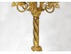 candelabra pair altar candlesticks church 9 bronze gilt brass lights nineteenth