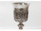 Chalice solid silver Minerva goldsmith Renaud wheat ears chalice vine nineteenth