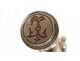 Seal stamp sculpture silver bronze cherub cherubic putti seal nineteenth