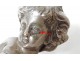 Seal stamp sculpture silver bronze cherub cherubic putti seal nineteenth