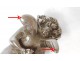 Seal stamp sculpture silver bronze cherub cherubic putti seal nineteenth