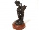 bronze sculpture Clodion young satyr wildlife cart nineteenth century marble