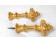 Pair kiss curtains gilded decorative elements spinning nineteenth century