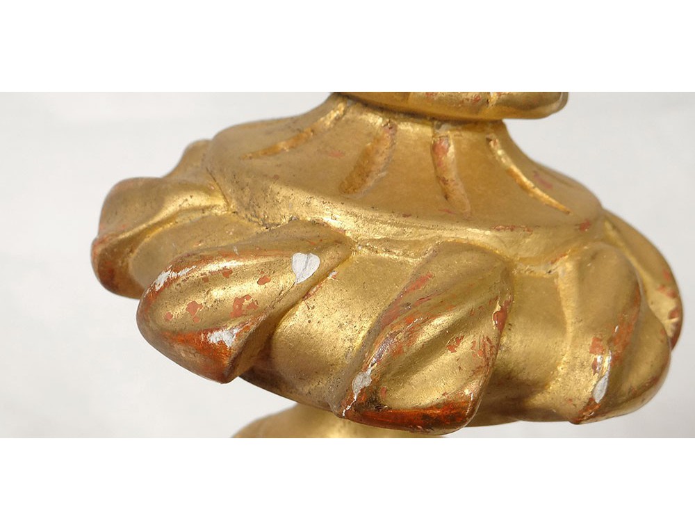 2 Embrasses De Rideaux Anciennes Laiton Doré – Style Louis XV, Hauteur 11,5 Cm