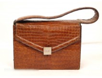 Hermes bag in genuine crocodile leather, Vintage, 20th
