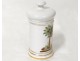 pharmacy apothecary jar Paris porcelain cera flava palm gilding nineteenth