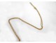 Solid gold chain 18K gold necklace owl twentieth century