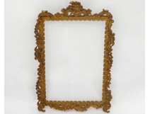 Photo frame holder brass gilded rococo stylized foliage late nineteenth century