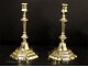 Pair of bronze candlesticks Louis XVII