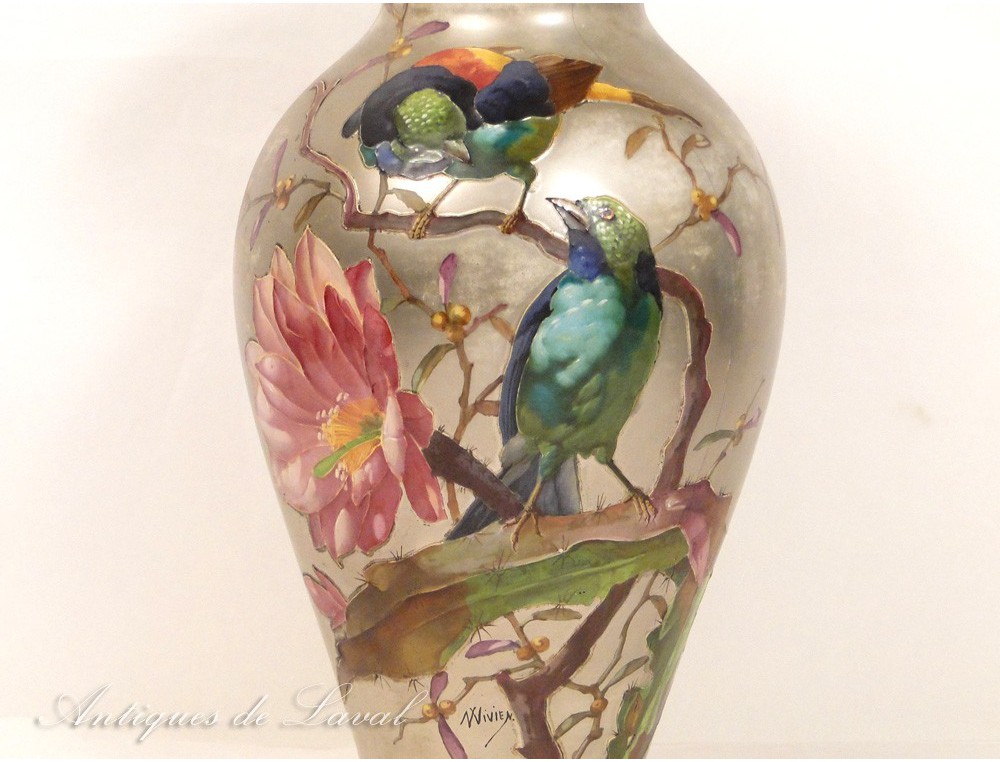 CARTE DE VŒUX - Joyeux Anniversaire Vase De Violet Fleurs - (Vierge