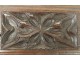decorative wooden panel carved stylized floral motifs seventeenth Haute Epoque