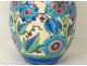 Ceramic Vase Boch Frères Keramis Belgium Catteau flowers Art Deco XXth