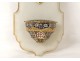 Grand Cowl onyx marble cross crucifix flowers cloisonné enamels are XIXè