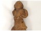 religious sculpture wood carved cherub angel character Saint XVII