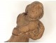 religious sculpture wood carved cherub angel character Saint XVII