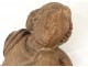 religious sculpture wood carved cherub angel character Saint XVII