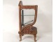 Small chair showcase gold leather carrying iron flowers XIX Restoration