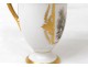 Paris porcelain saucer gray donkey characters Empire gilding 19th