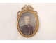 oval miniature portrait painted young man attr officer. Lallemand nineteenth