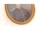 oval miniature portrait painted young man attr officer. Lallemand nineteenth