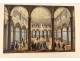 Gouache intérieur salle de bal château 