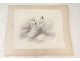 Pencil Drawing spiritual partition characters nineteenth century dresses