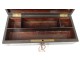 Box rosewood sewing grimy brass coils Napoleon III nineteenth