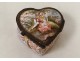 Romantic scene small enamel box plant scrolls characters XVIII