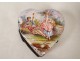 Romantic scene small enamel box plant scrolls characters XVIII