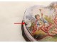 Romantic scene small enamel box plant scrolls characters XVIII