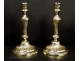 Pair of bronze candlesticks, Regency eighteenth