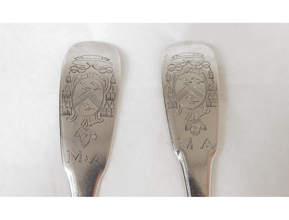 Cuillère à Ragoût Argent Massif - Fermiers Généraux XVIIIe - Paris - 164g