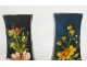 slip vases pair Montigny sur Loing Impressionism nineteenth flowers