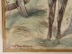 Watercolor portrait 7th cuirassiers horses trumpet battlefield nineteenth
