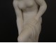 Carrara marble sculpture woman bathing nymph half naked nineteenth century