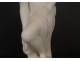 Carrara marble sculpture woman bathing nymph half naked nineteenth century