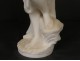 Carrara marble sculpture woman bathing nymph half naked nineteenth century