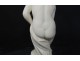 Carrara marble sculpture woman bathing nymph half naked nineteenth century