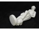 Carrara marble sculpture woman bathing nymph half naked nineteenth century