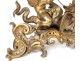 Pair of andirons bronze gilded putti putti dragons rock nineteenth century
