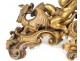 Pair of andirons bronze gilded putti putti dragons rock nineteenth century